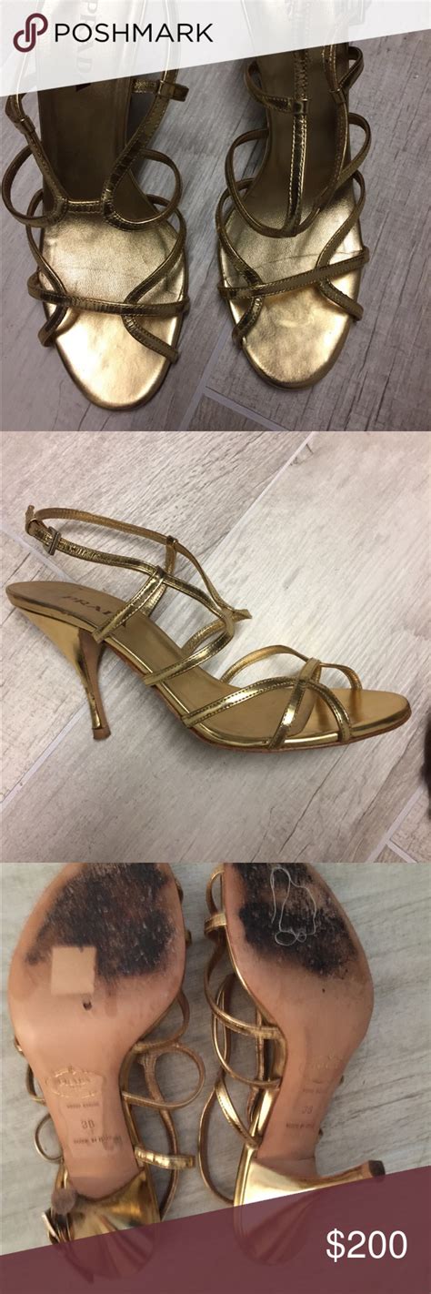 prada women's high heeled sandals